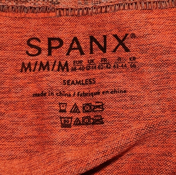 Spanx Spacedye Coral Punch Seamless Sculpt Leggings Size M - Picture 5 of 8